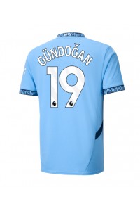 Manchester City Ilkay Gundogan #19 Voetbaltruitje Thuis tenue 2024-25 Korte Mouw